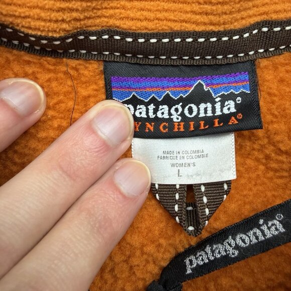 Vintage Patagonia Synchilla Womens Size Large Interior Pockets Copper Y2K EXC - Picture 5 of 7